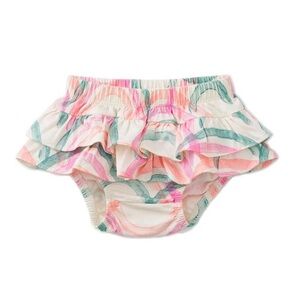 Tea Collection Girls Ruffle Bloomers Rainbow Print Size 3T EUC